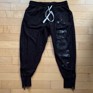 BOY London Black Cotton Joggers – Tapered Fit